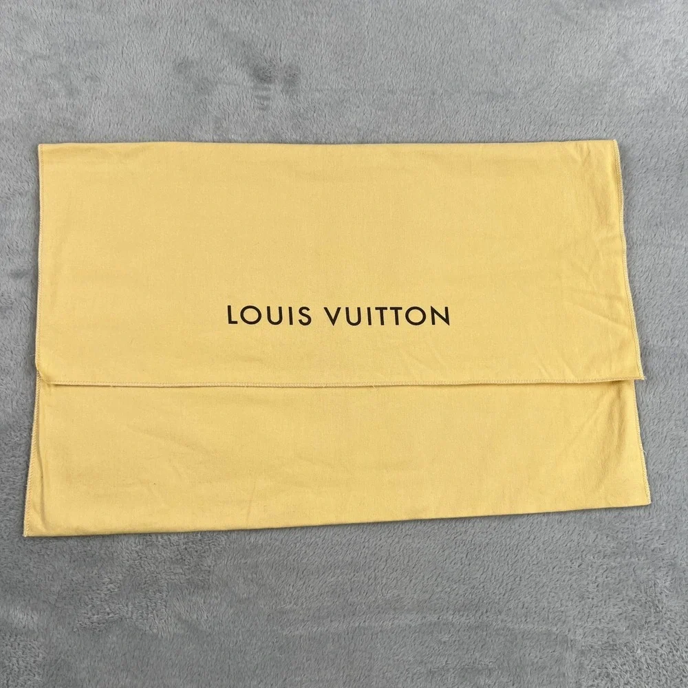 Louis Vuitton Original XL Flap Dust Bag 22x14.5 Yellow Tan Handbag Storage Bag